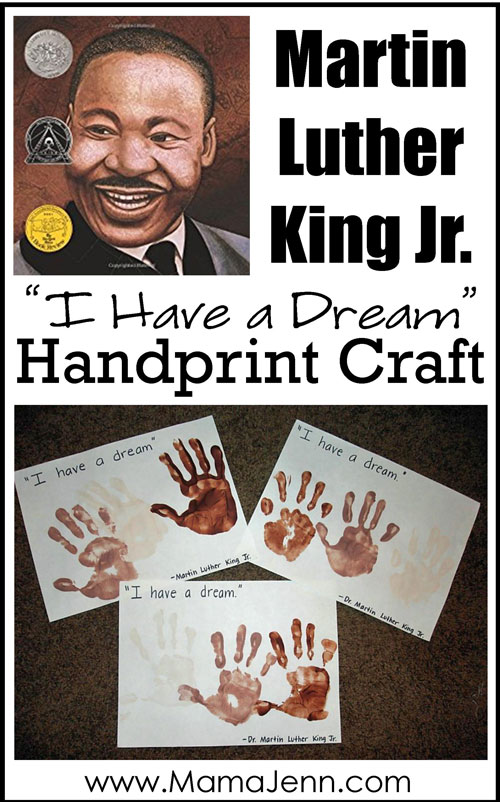 Martin Luther King Jr Handprint Craft