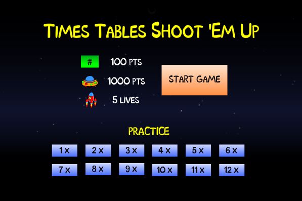 Times Tables Online Math Game