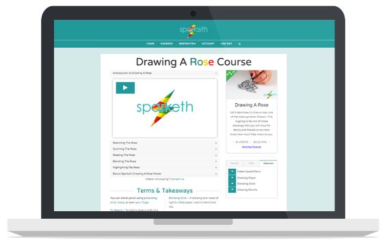 Sparketh Online Art Lessons for Kids