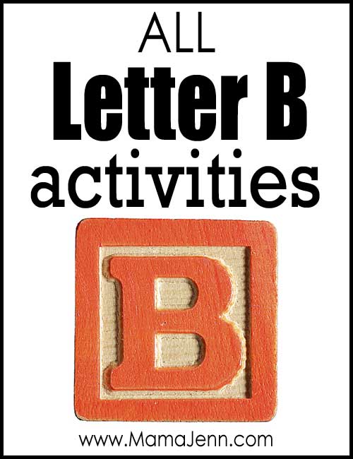 All Letter B Alphabet Activities