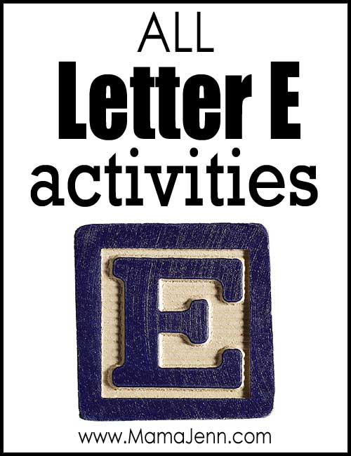 All Letter E Alphabet Activities