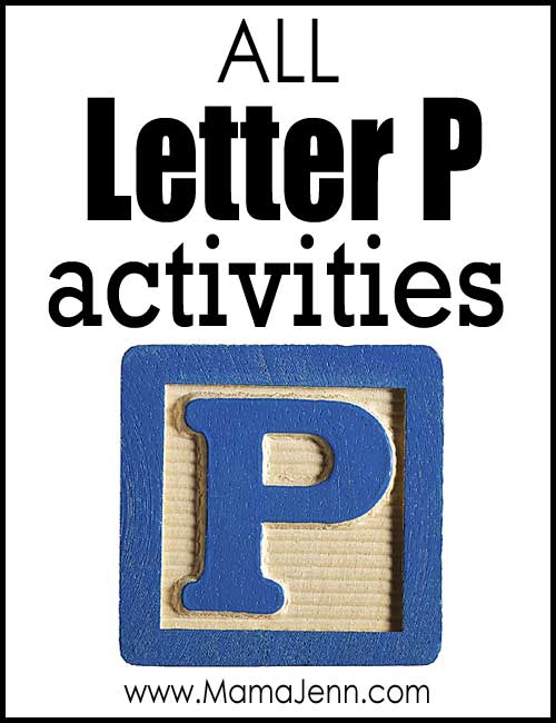 All Letter P Alphabet Activities