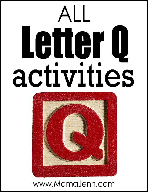 All Letter Q Alphabet Activities