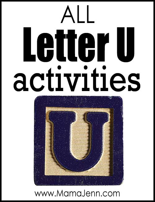 All Letter U Alphabet Activities