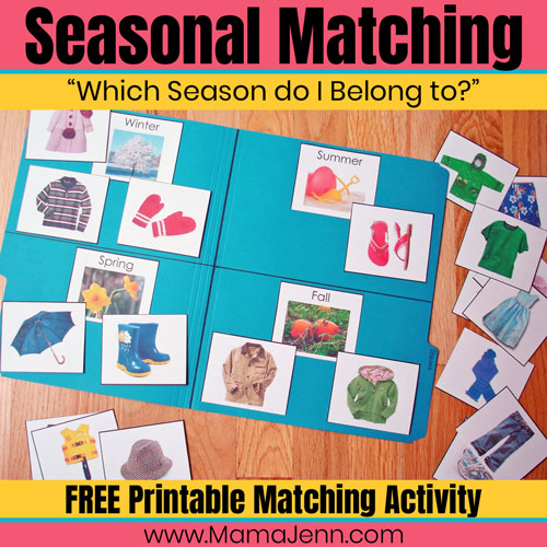 “Which Season Do I Belong To?” Matching Activity | Mama Jenn