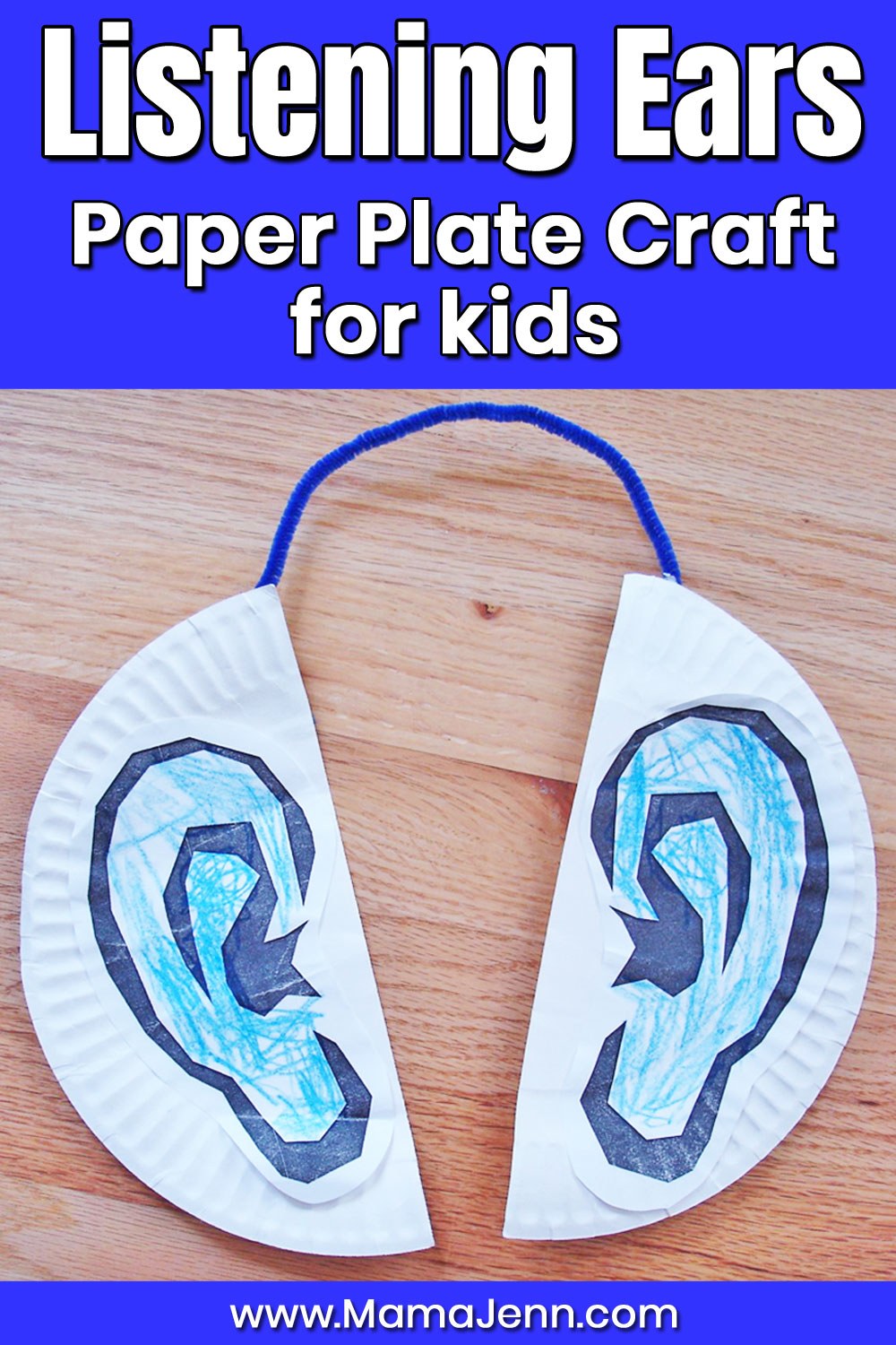 Listening Ears Cute Paper Plate Craft for Kids