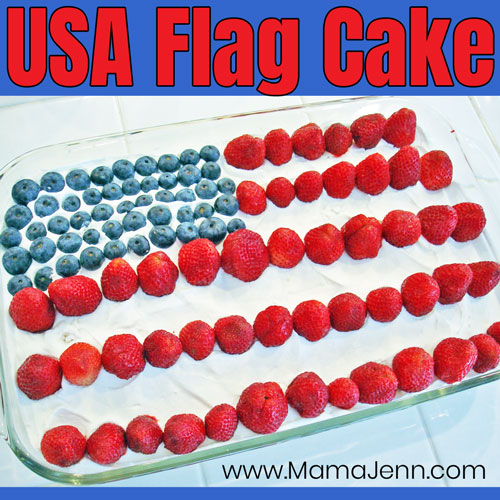 USA Flag Cake