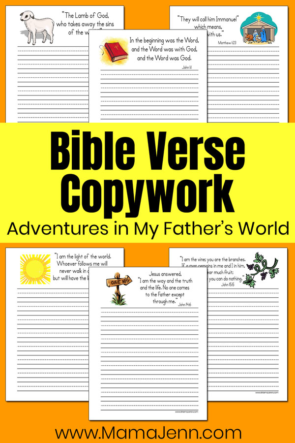 Adventures in MFW FREE Bible Verse Copywork Printables