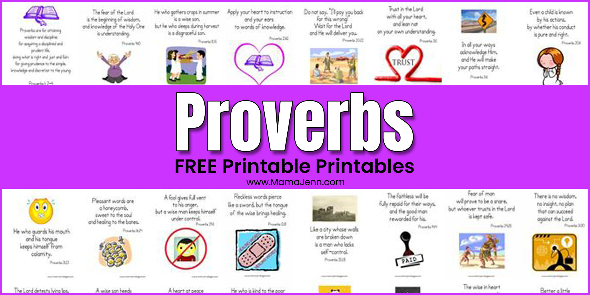 Proverbs Bible Verse FREE Printables