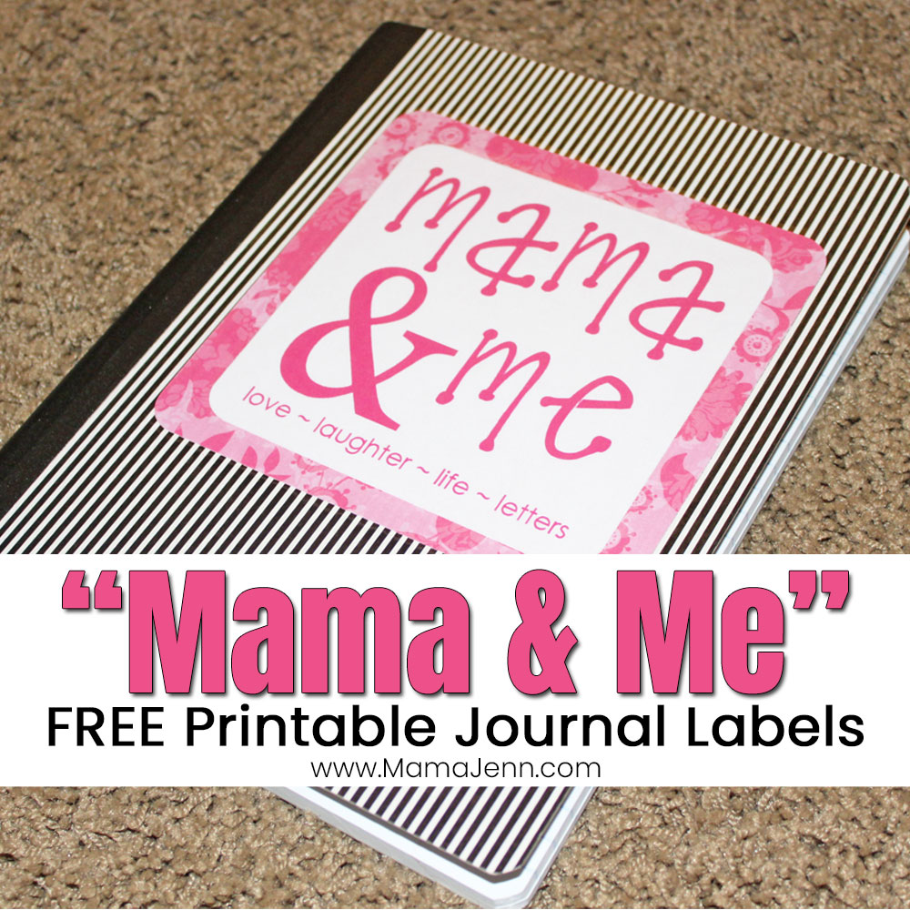 Mama and Me Journal Labels