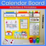 calendar board with text overlay Calendar Board Activities & Printables