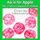MFW Kindergarten Craft Copywork Aa Apple