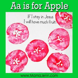My Father's World Kindergarten Craft and Copywork Pages ~ Aa is for Apple