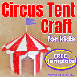 Circus Tent Craft Template for Kids