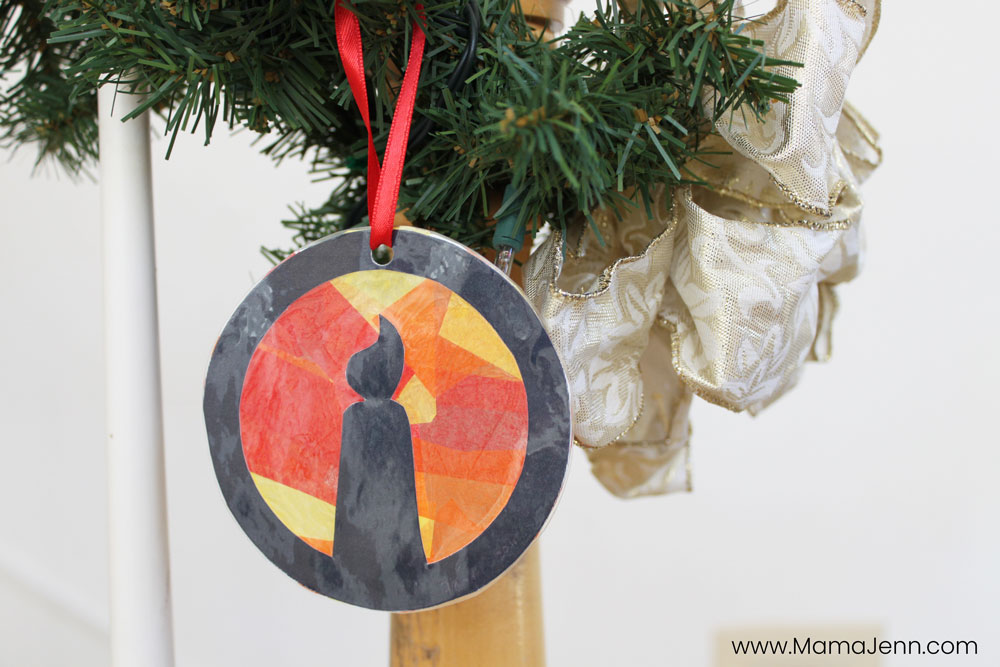 Truth in the Tinsel Candle Ornament