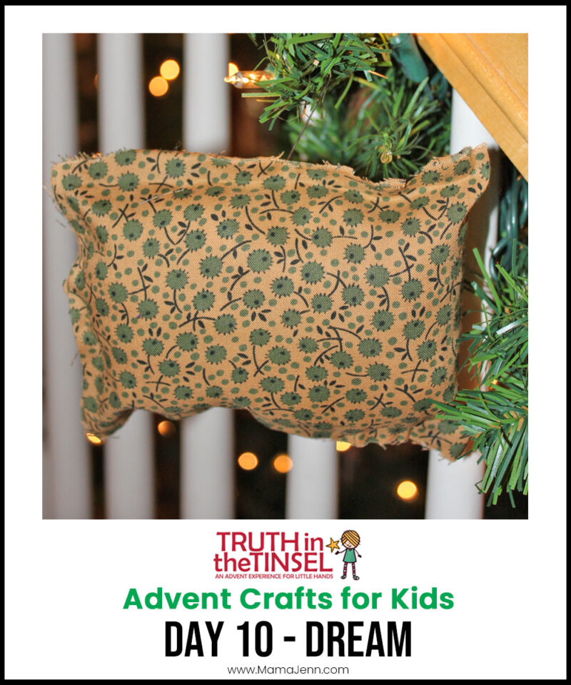 Truth in the Tinsel Christmas Advent Experience Craft Day 10 - DREAM