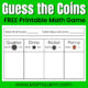 Guess the Coins FREE Printable Money Game