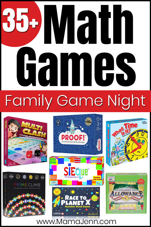 various math games with text overlay Math Games Family Game Night