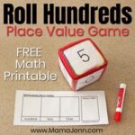 Roll Hundreds Place Value Game with Education Cubes