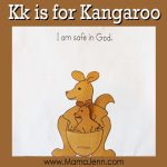My Father's World Kindergarten Craft and Copywork Pages ~ Kk is for Kangaroo