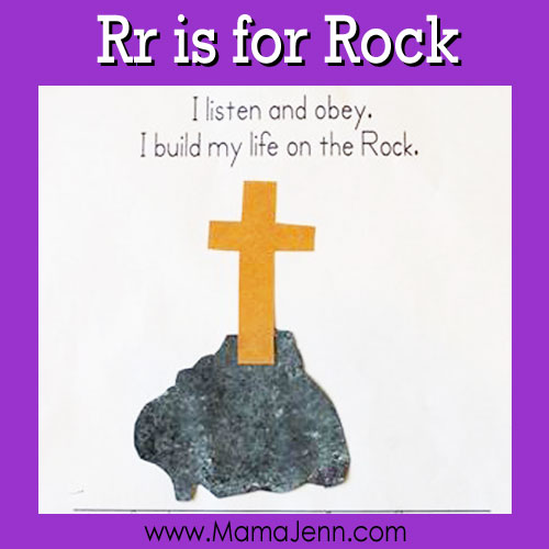 My Father's World Kindergarten Craft and Copywork Pages ~ Rr is for Rock