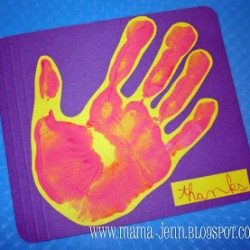 File Folder Handprint Cards
