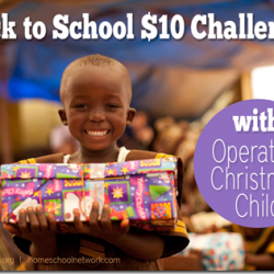 Operation Christmas Child Back to School Challenge