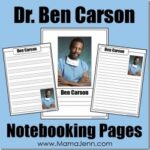 Dr. Ben Carson Notebooking Pages