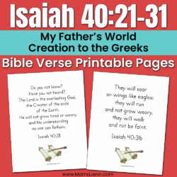 Isaiah 40 MFW CtG Bible Verse Pages