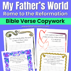 MFW RtR Bible Verse Copywork