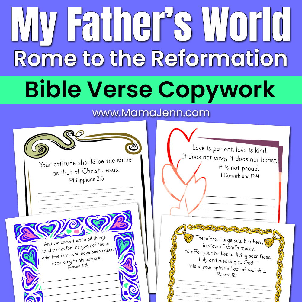 MFW RtR Bible Verse Copywork