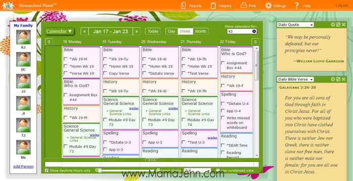 Homeschool-Planet-Planner-Online-Calendar