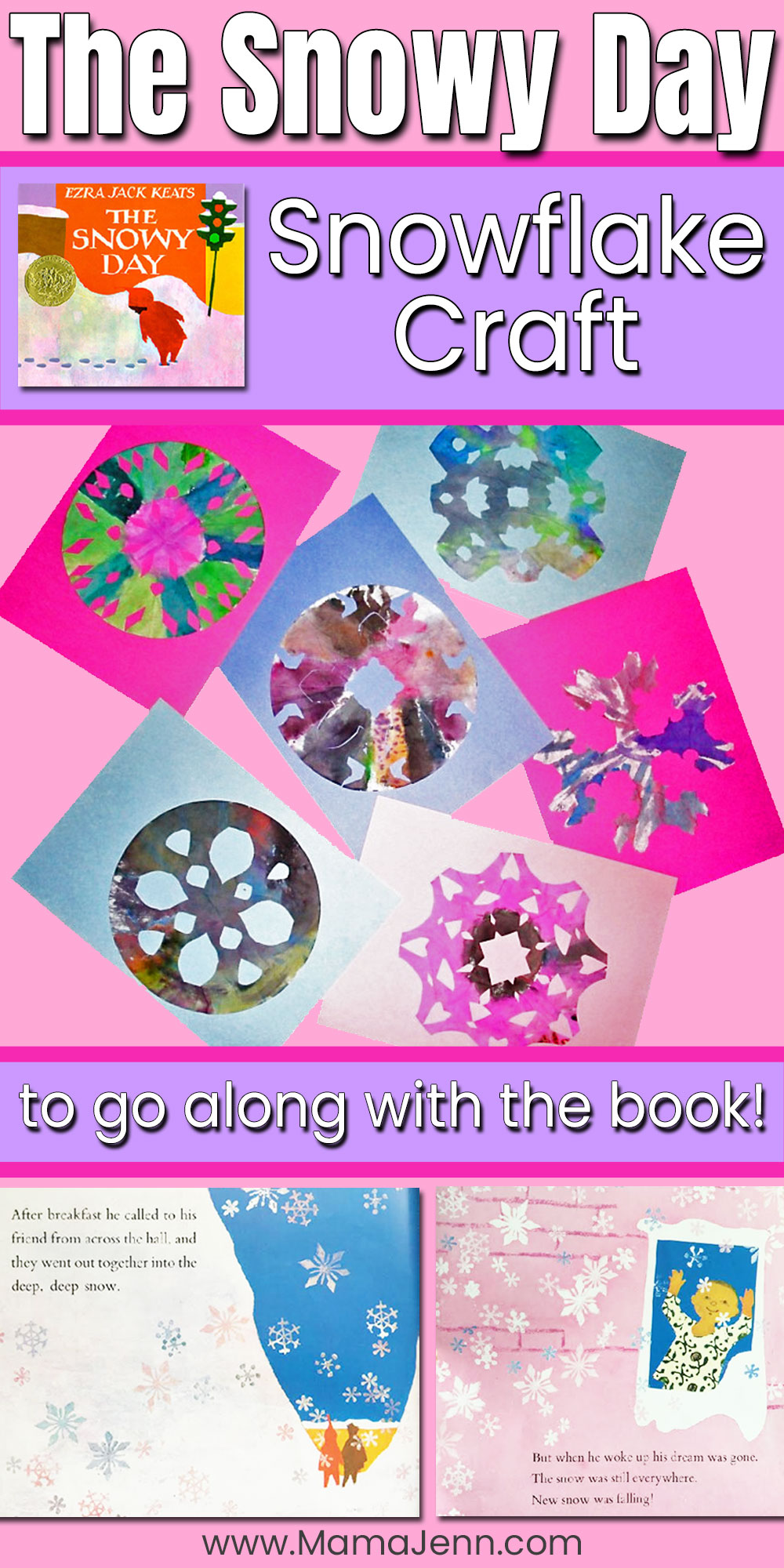 The Snowy Day Book Snowflake Craft