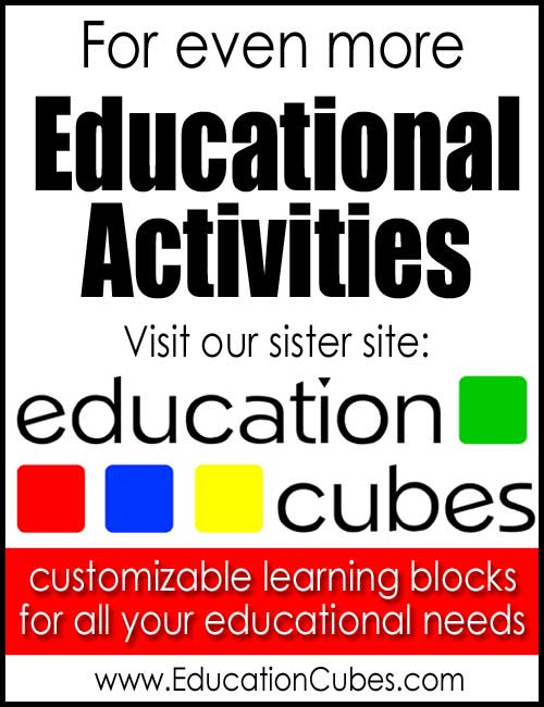 Education Cubes Educational Activities