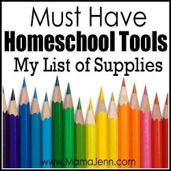 Must Have Homeschool Supplies