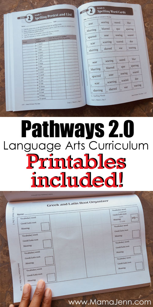 Language Arts Printables Pathways 2.0