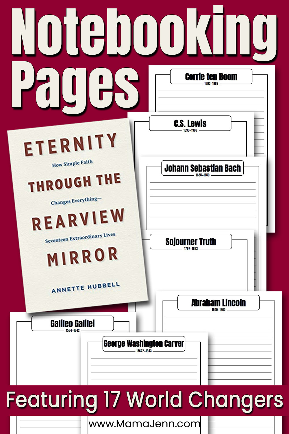 Eternity Through the Rearview Mirror FREE Notebooking Pages