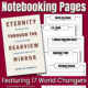 Eternity Through the Rearview Mirror Notebooking Pages