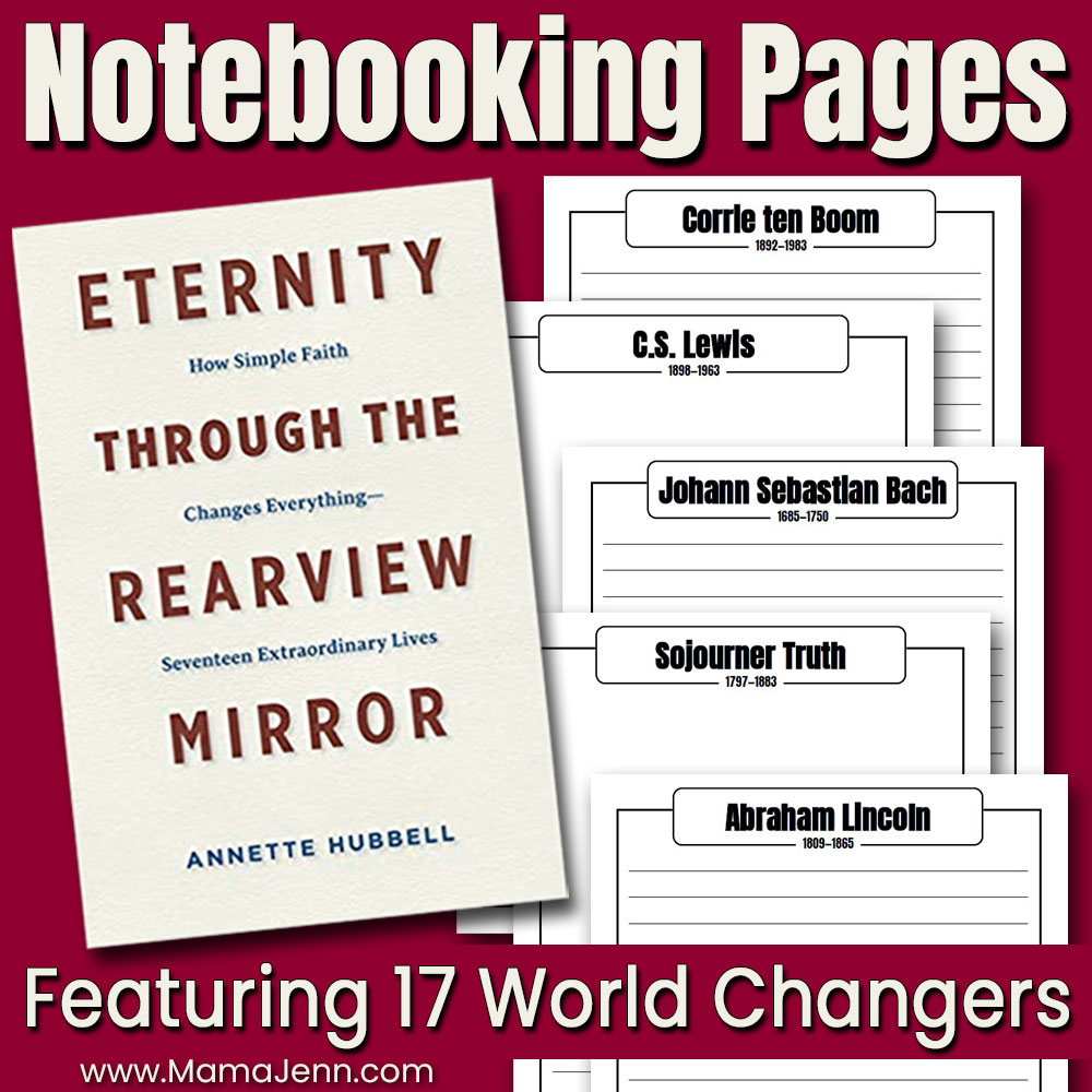 Eternity Through the Rearview Mirror Notebooking Pages