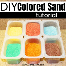 DIY Homemade Colored Sand Tutorial