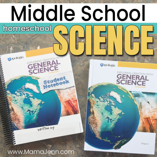 Apologia Homeschool Middle School General Science Curriculum