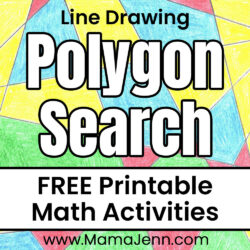 Polygon Search Printable Math Activities