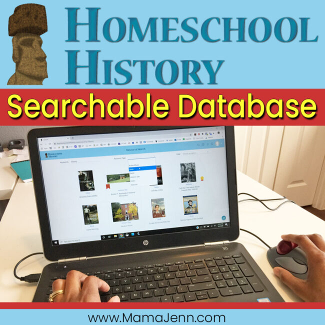 Homeschool History Database Resource