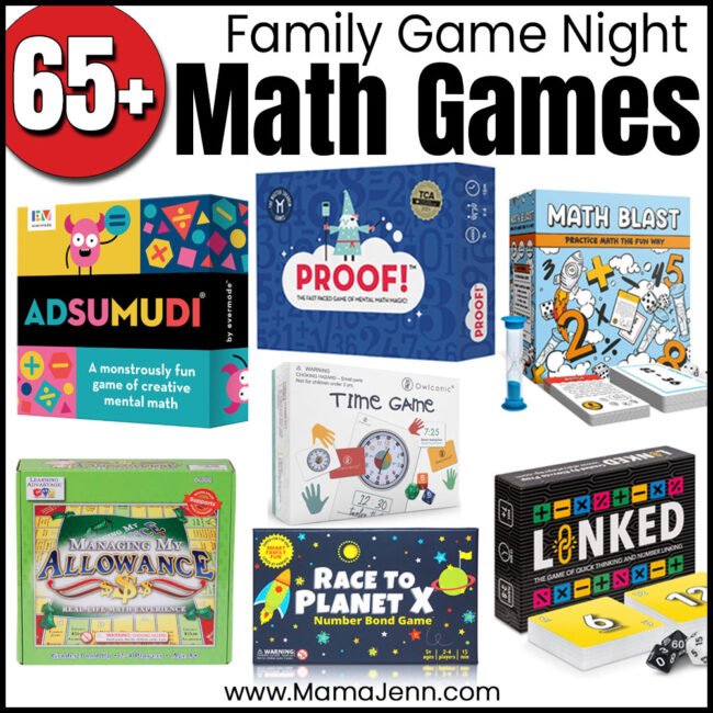 Family Game Night Math Games