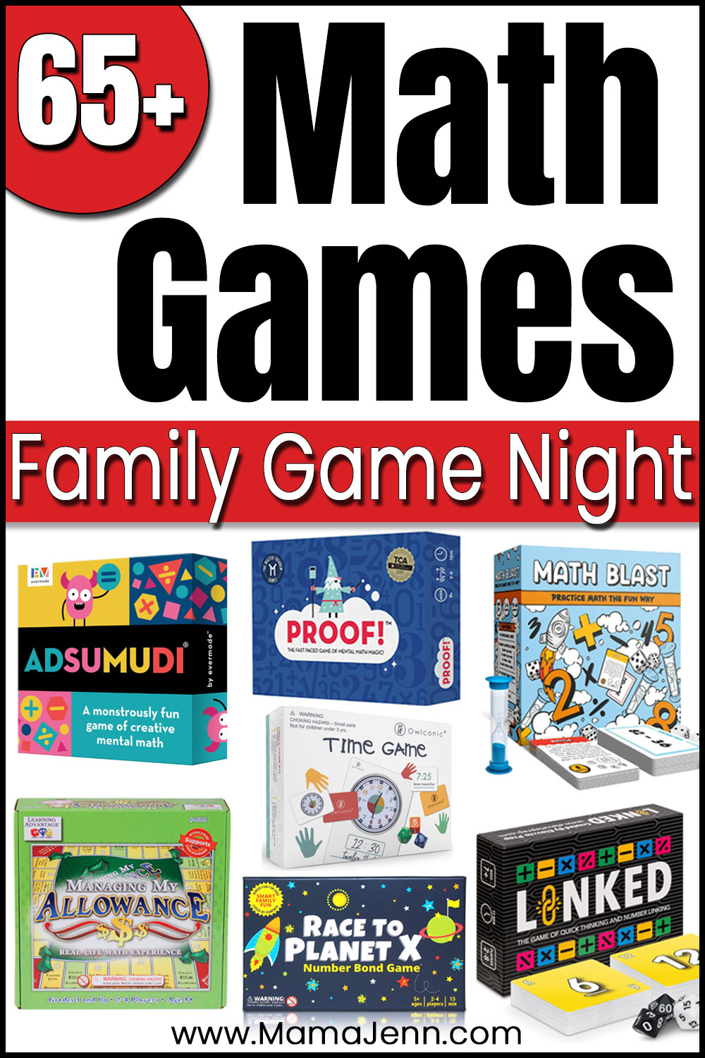 Math Games for Family Game Night