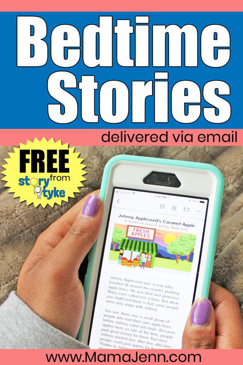 FREE Bedtime Stories for kids via Email