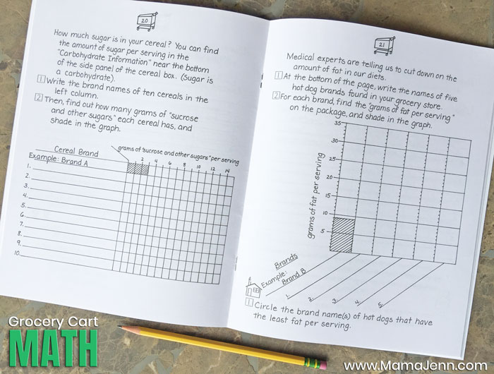 Grocery Cart Math workbook photo 3