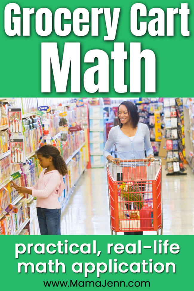 Parents Using Math Shopping Grocery Cart Math - Turn Shopping into FUN Math Lesson for Kids!