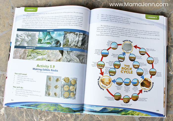 Apologia Earth Science edible rocks