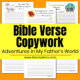 Adventures in MFW Bible Verse Copywork Printables
